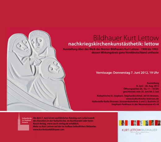 Einladung zur Ausstellung Nachkriegskirchenkunst Ästhetik: Lettow